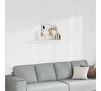 vidaXL Scaffale a parete Bianco in MDF 120x23,5x3,8 cm