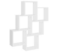 vidaXL Scaffale a Parete Bianco 90x16x78 cm in Multistrato