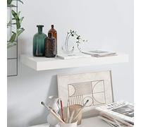 vidaXL Scaffale a Parete Bianco Lucido 50x23x3,8 cm in MDF