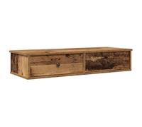 vidaXL Scaffale a parete Antico con cassetti 100x37,5x19 cm Truciolato
