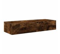 vidaXL Scaffale a Parete con Cassetti Fumo 100x36x19 cm in Truciolato