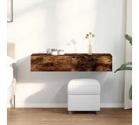 vidaXL Scaffale a Parete con Cassetti Fumo 100x36x19 cm in Truciolato
