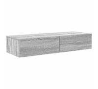 vidaXL Scaffale a Parete con Cassetti Grigio 100x36x19cm in Truciolato