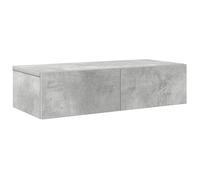 vidaXL Scaffale a Parete con Cassetti Grigio 60x26,5x15 cm Truciolato