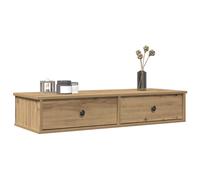 vidaXL Scaffale a Parete con Cassetti Rovere 100x37,5x19 cm Truciolato, mensola da Muro con mobiletto, mobiletto portaoggetti Montato a Muro, unità a Muro sospesa
