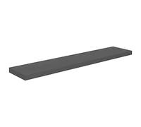 vidaXL Scaffale a Parete Grigio Lucido 120x23,5x3,8 cm in MDF