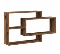 vidaXL Scaffale a Parete Legno Antico 104x20x58,5 cm in Truciolato, mensola a Parete, mensola per scaffalatura, scaffalatura per CD