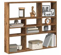 vidaXL Scaffale a Parete Legno Vecchio 90x16x78 cm Legno Multistrato, mensola a Muro, mensola a Parete, scaffalatura per ripostiglio, mensola a Muro