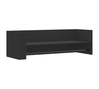 vidaXL Scaffale a Parete Nero 100x35x30,5 cm in Legno Multistrato