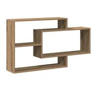 vidaXL Scaffale a Parete Rovere Artigianale 104x20x58,5 cm Truciolato, mensola a Parete, mensola per scaffalatura, scaffalatura per CD