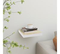 vidaXL Scaffale a Parete Rovere e Bianco 23x23,5x3,8 cm in MDF