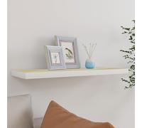 vidaXL Scaffale a Parete Rovere e Bianco 80x23,5x3,8 cm in MDF