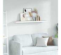 vidaXL Scaffale a Parete Rovere e Bianco 90x23,5x3,8 cm in MDF