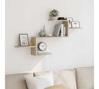 vidaXL Scaffale a Parete Rovere Sonoma 104x15x49 cm in Truciolato