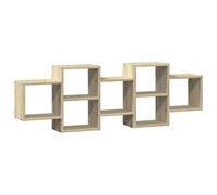 vidaXL Scaffale a Parete Rovere Sonoma 129x18x42 cm in Truciolato
