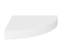 vidaXL Scaffale Angolare a Parete Bianco 25x25x3,8 cm in MDF