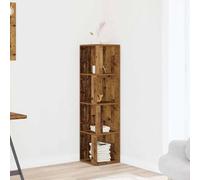 vidaXL Scaffale Angolare Legno Vecchio 33x33x132 cm in Truciolato
