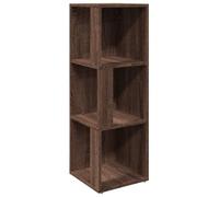 vidaXL Scaffale Angolare Rovere Marrone 33x33x100 cm Legno Multistrato