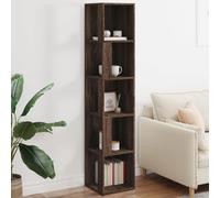 vidaXL Scaffale Angolo Rovere Marrone 33x33x164,5 cm Legno Multistrato