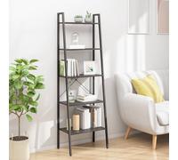 vidaXL Scaffale Autoportante con 5 Ripiani Nero 56x35x174 cm