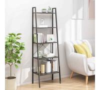 vidaXL Scaffale Autoportante con 5 Ripiani Nero 56x35x174 cm