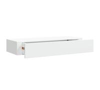 vidaXL Scaffale con Cassetti da Parete Bianco 60x23,5x10 cm in MDF