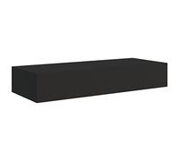 vidaXL Scaffale con Cassetti da Parete Nero 60x23,5x10 cm in MDF