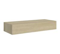 VIDAXL - Scaffale Con Cassetti Da Parete Rovere 60x23,5x10 Cm In Mdf