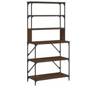 vidaXL Scaffale Cucina 6Ripiani Rovere Marrone 90x40x180cm Multistrato