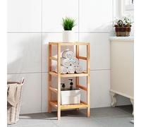vidaXL Scaffale da Bagno 35,5x35,5x79 cm in Legno Massello di Noce