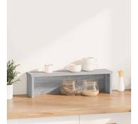 vidaXL Scaffale da Cucina Impilabile Grigio Sonoma 50x15x16 cm
