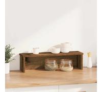 vidaXL Scaffale da Cucina Impilabile Legno Vecchio 50x15x16 cm