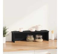 vidaXL Scaffale da Cucina Impilabile Nera 50x15x16 cm in Truciolato
