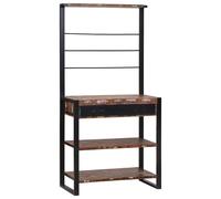 vidaXL Scaffale da cucina Multicolore 80 x 40 x 160 cm