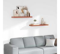 vidaXL Scaffale da Parete 2 PCS Rosso 80 x 23,5 x 4 cm, Mensola a Parete Elegante e Rettangolare per Soggiorno, Design Moderno per organizzare la casa, Decorazione Interna duratura, Soluzione salvasp