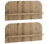 vidaXL Scaffale da parete 2 pz Rovere Artigianale