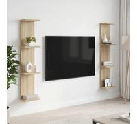 vidaXL Scaffale da parete 2 pz Rovere Sonoma 22 x 15 x 100 cm