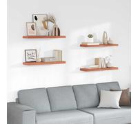 vidaXL Scaffale da Parete 4 PCS Rosso 80 x 23,5 x 4 cm, Mensola a Parete Elegante e Rettangolare per Soggiorno, Design Moderno per organizzare la casa, Decorazione Interna duratura, Soluzione salvasp