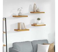 vidaXL Scaffale da parete 4 pz Beige 40 x 23,5 x 3,8 cm