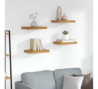 vidaXL Scaffale da parete 4 pz Marrone 40 x 23,5 x 3,8 cm