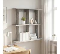 vidaXL Mensola da parete montata a parete, grigio, 100 x 20 x 75 cm, mensola rettangolare moderna per soggiorno, grande conservazione, salvaspazio, facile da pulire, organizza la tua casa