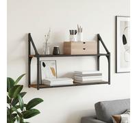 vidaXL Scaffale da parete A parete Legno antico 80 x 21 x 51 cm