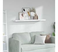 vidaXL Scaffale da Parete Marmo Bianco 120 x 23,5 x 4 cm, Mensola a Parete Elegante e Rettangolare per Soggiorno, Design Moderno per organizzare la casa, Decorazione Interna duratura, Soluzione Salva