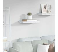 vidaXL Scaffale da parete A parete Marmo Bianco 50 x 23,5 x 3,8 cm