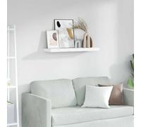vidaXL Scaffale da Parete Marmo Bianco 90 x 23,5 x 4 cm, Mensola a Parete Elegante e Rettangolare per Soggiorno, Design Moderno per organizzare la casa, Decorazione Interna duratura, Soluzione salvas