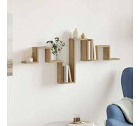 vidaXL Scaffale da parete A parete Rovere artigianale