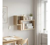 vidaXL Scaffale da parete A parete Rovere Sonoma 55 x 15 x 35 cm