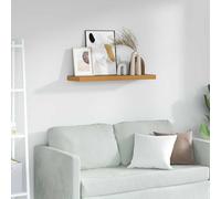 vidaXL Scaffale da Parete Beige 90 x 23,5 x 4 cm Legno Multistrato, Mensola a Parete Elegante e Rettangolare per Soggiorno, Design Moderno per organizzare la casa, Decorazione Interna duratura, soluz