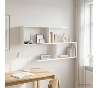 vidaXL Wandplank Wit 100 x 12 x 50,5 cm Bewerkt hout