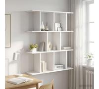 vidaXL Wandplank Wit 102 x 20 x 96 cm Bewerkt hout